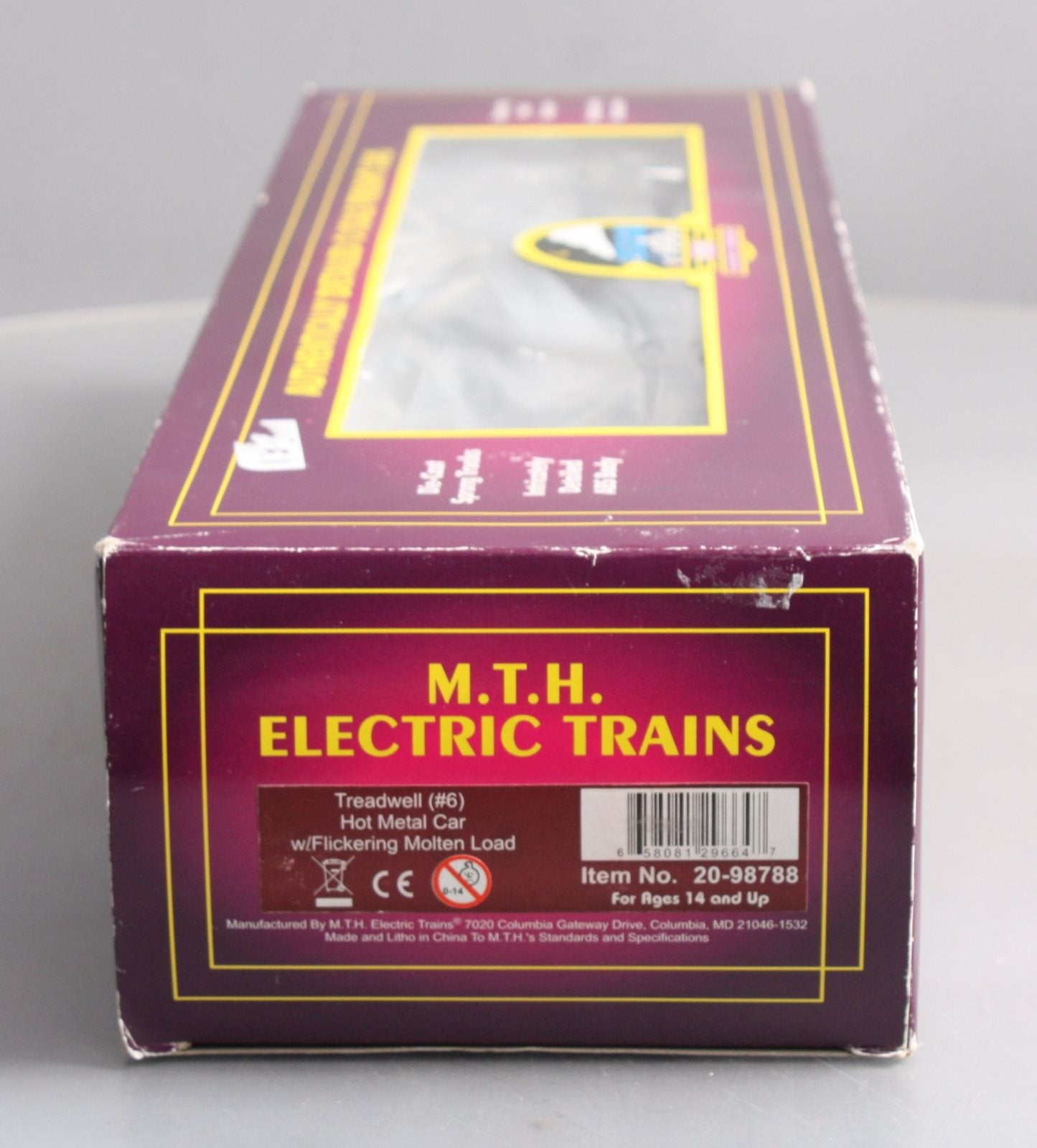 MTH 20-98788 O Treadwelll Hot Metal Car w/Flickering Molten Load