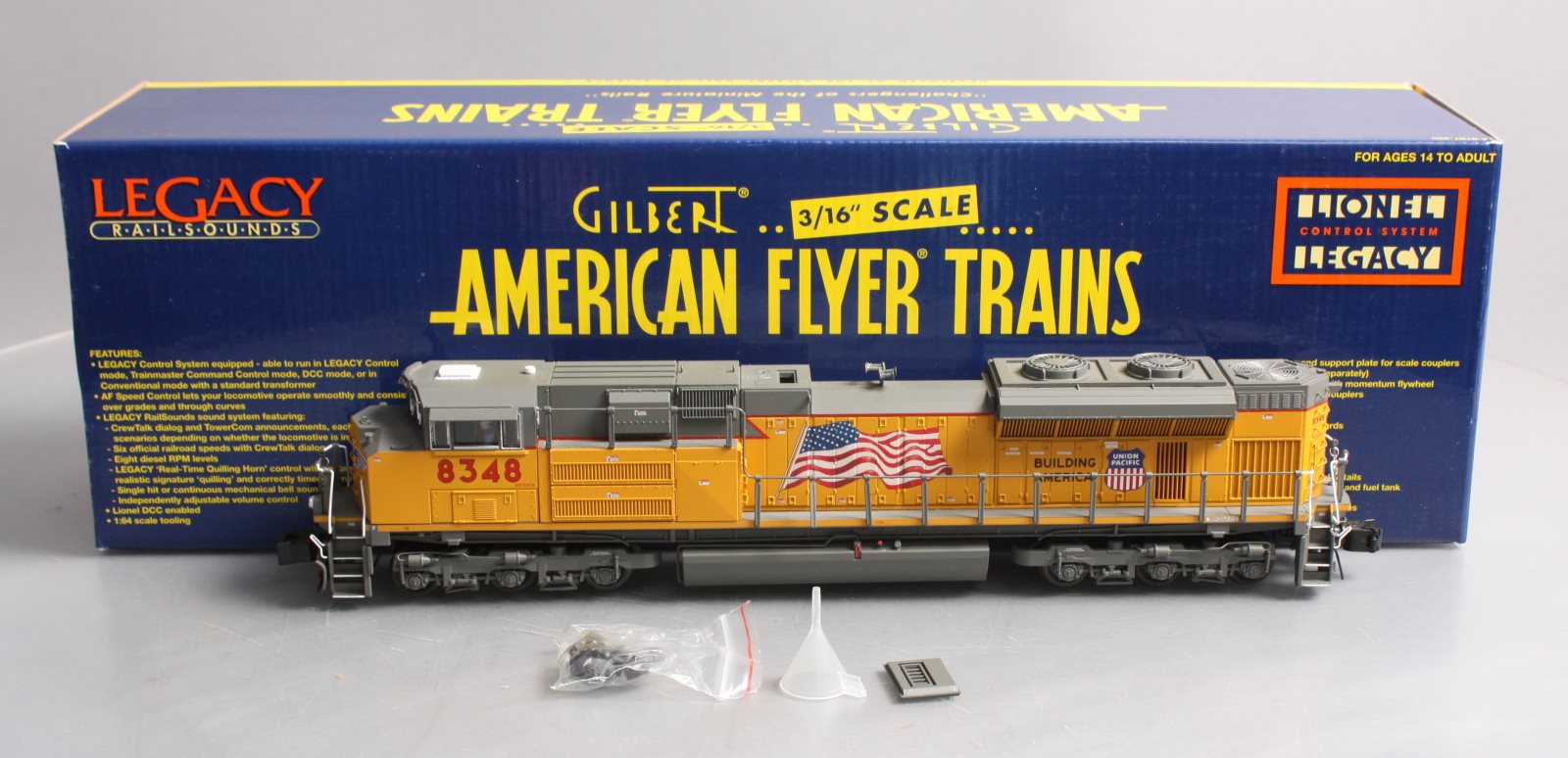 American Flyer 6-48166 S UP Building America SD70ACe Diesel Locomotive #8348
