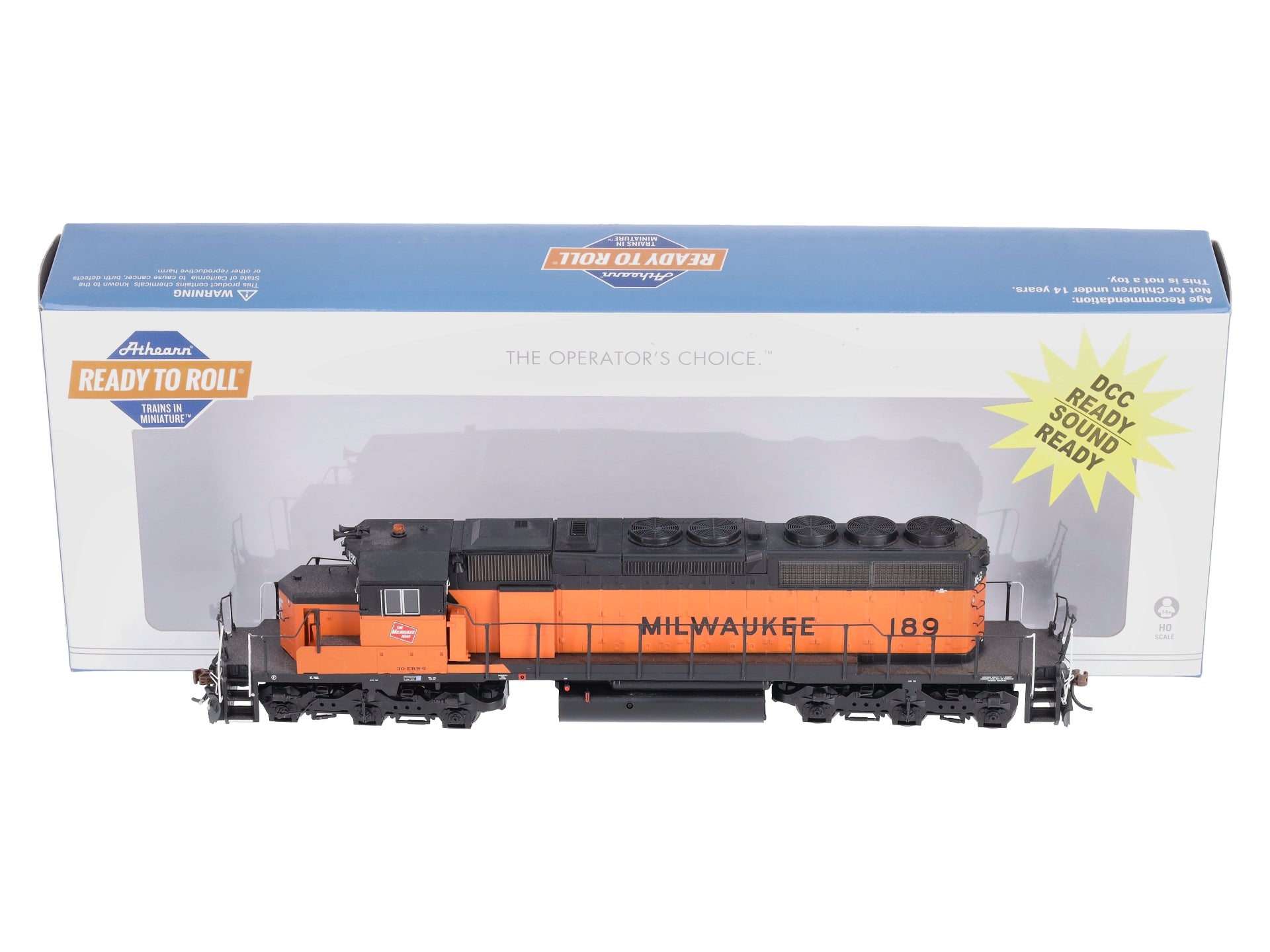 Athearn 16610 HO Milwaukee SD40-2 Diesel Locomotive RTR #189