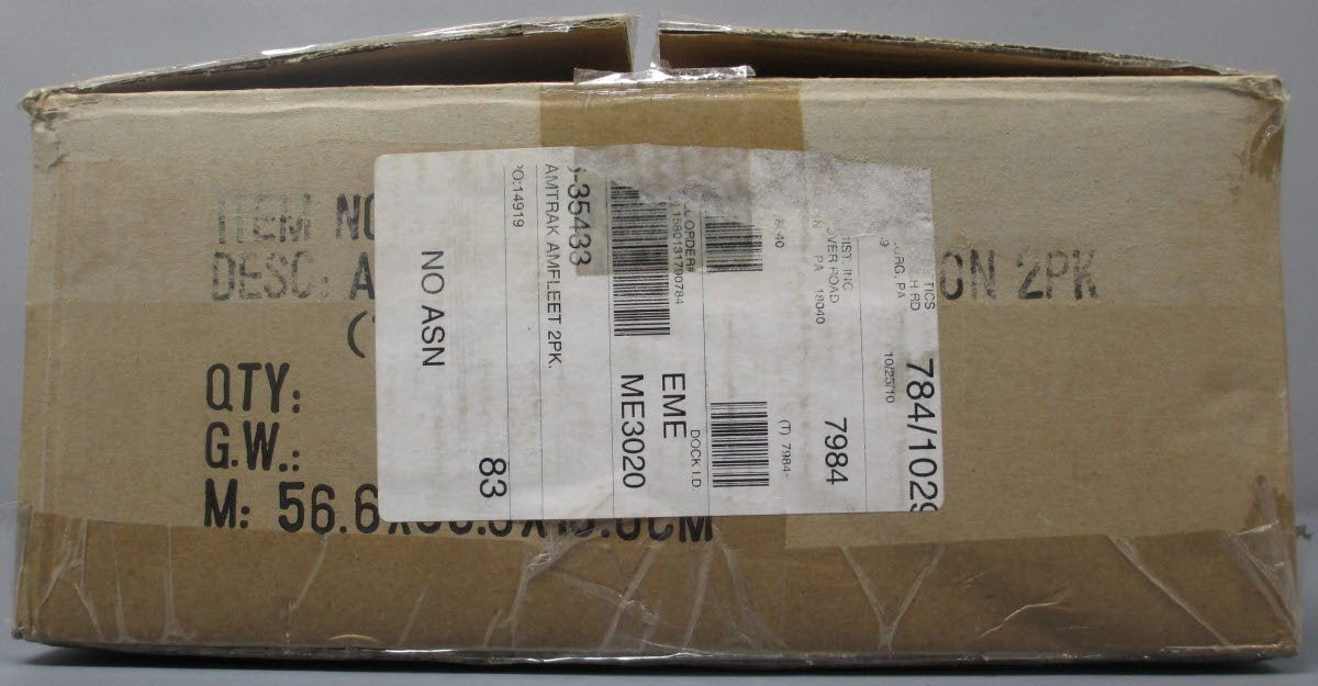 Lionel 6-35433 Amtrak Amfleet Passenger Car Add-On (Set of 2)