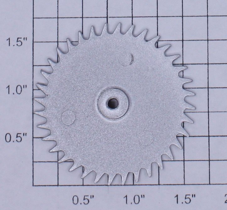 American Flyer PA14A687 #23796 Silver Painted Plastic Circular Saw Blade