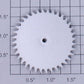 American Flyer PA14A687 #23796 Silver Painted Plastic Circular Saw Blade