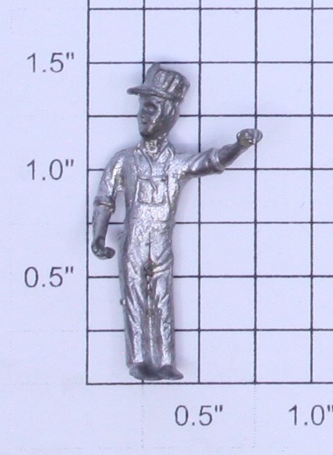 Acme 10001-S2 S Scale Metal Paintable Engineer Figure