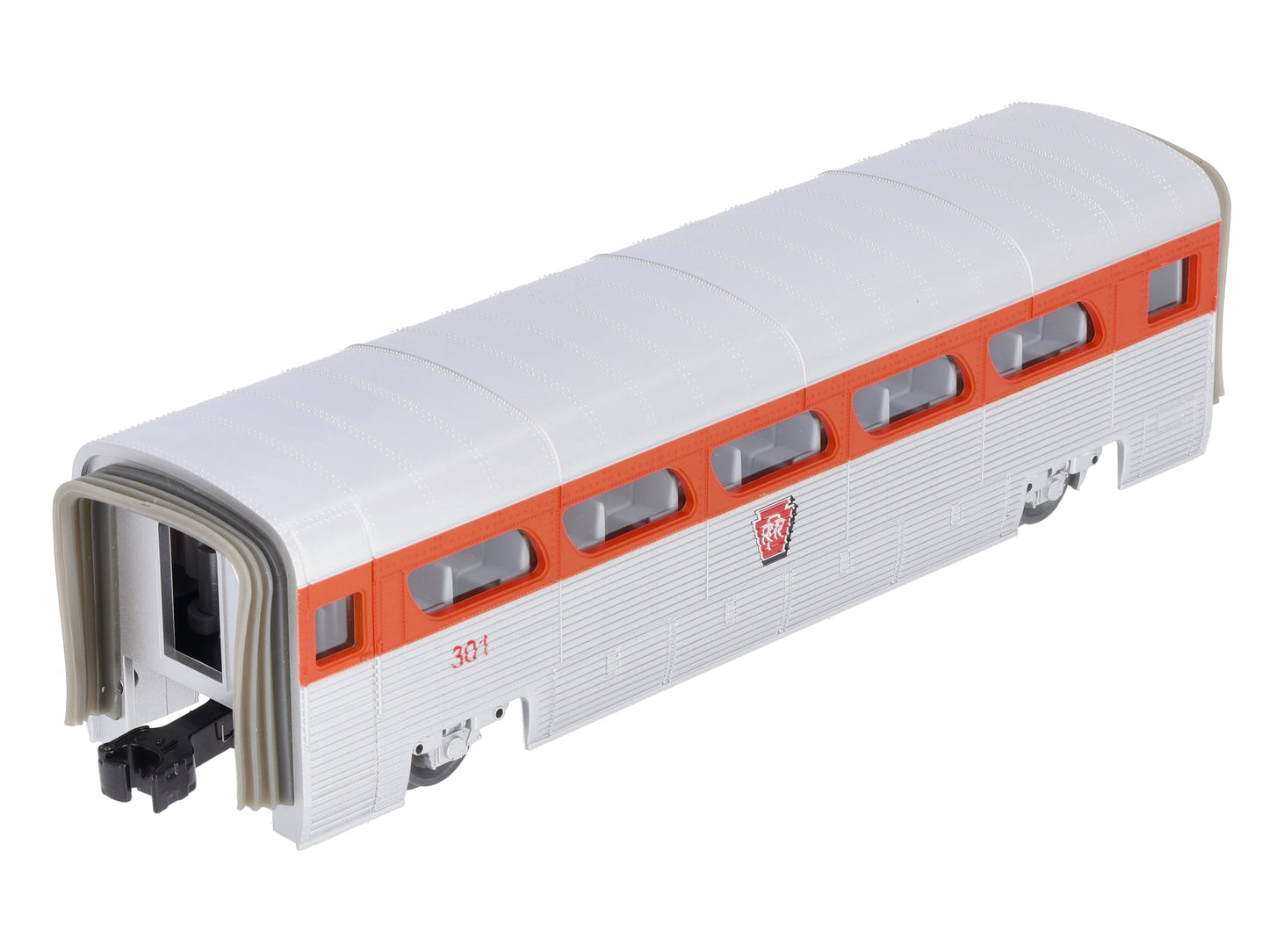 MTH 30-6178 O Gauge Pennsylvania Aerotrain Coach Car #301