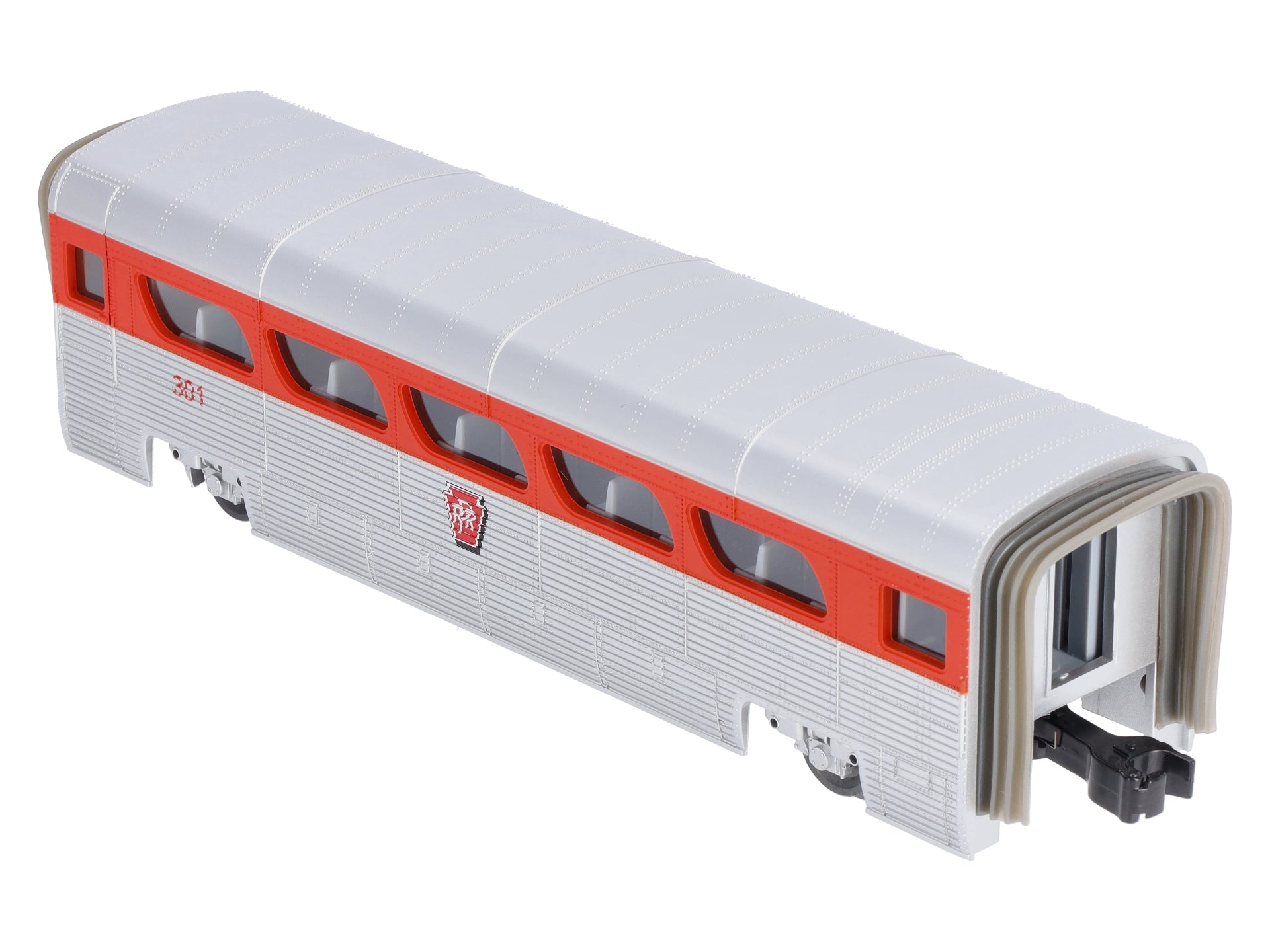 MTH 30-6178 O Gauge Pennsylvania Aerotrain Coach Car #301 – Trainz