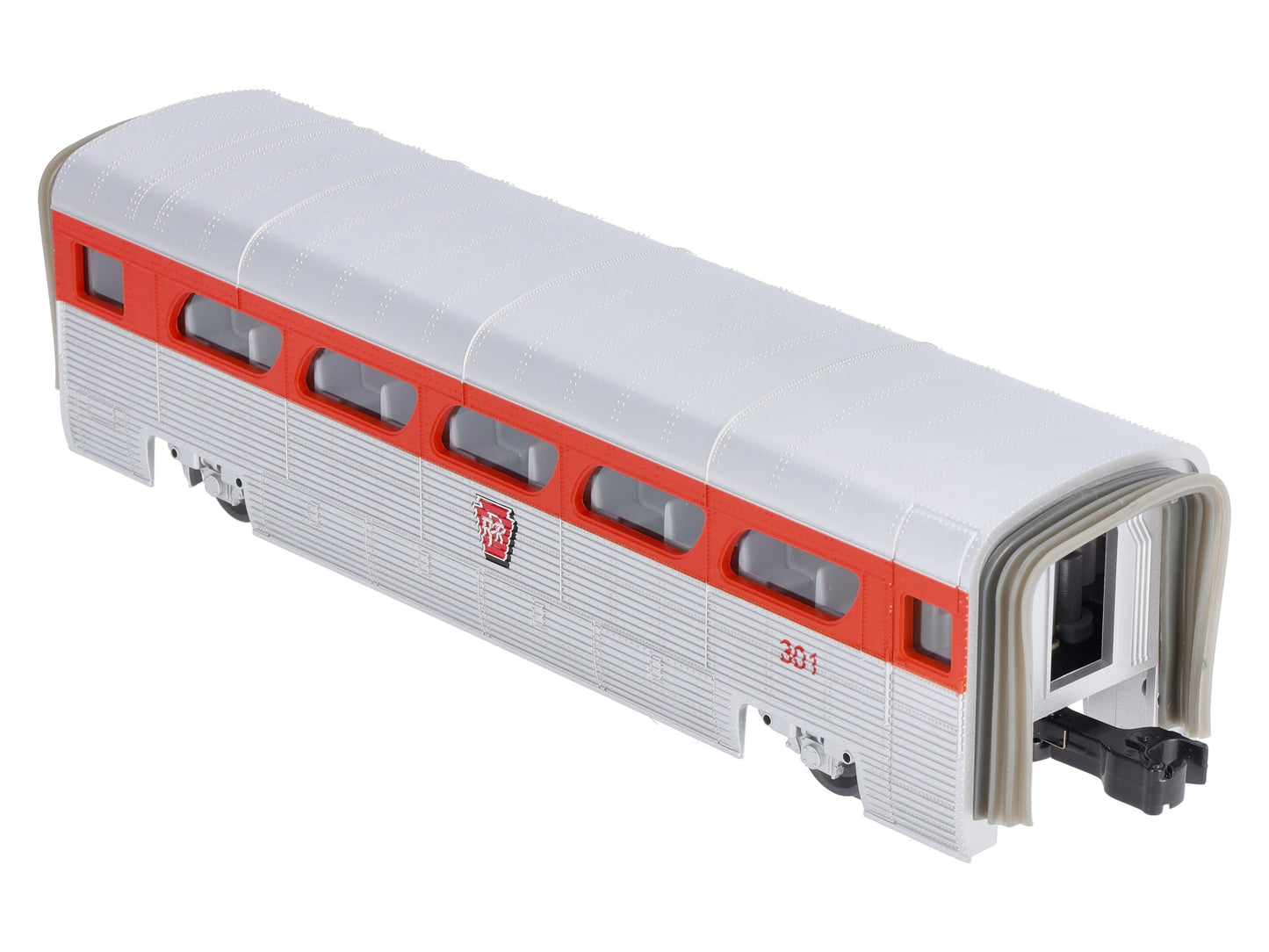 MTH 30-6178 O Gauge Pennsylvania Aerotrain Coach Car #301