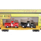 MTH 30-76670 O Union Pacific Flat Car with 2 '53 Ford Pickup Trucks