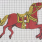 Gilbert 1931-99 Red and Yellow Horse for Hudson Erector Locomotive