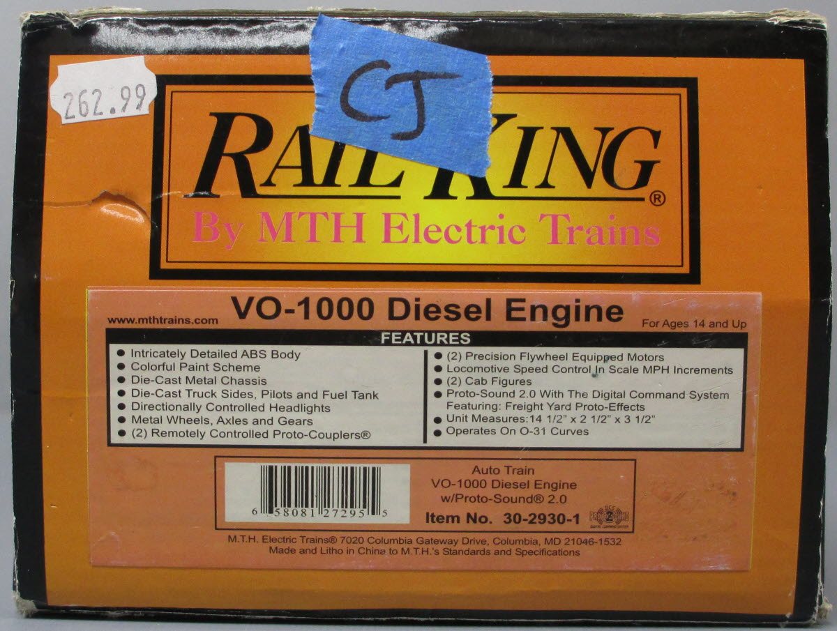 MTH 30-2930-1 Auto Train Diesel Engine with Proto-Sound 2.0 #624