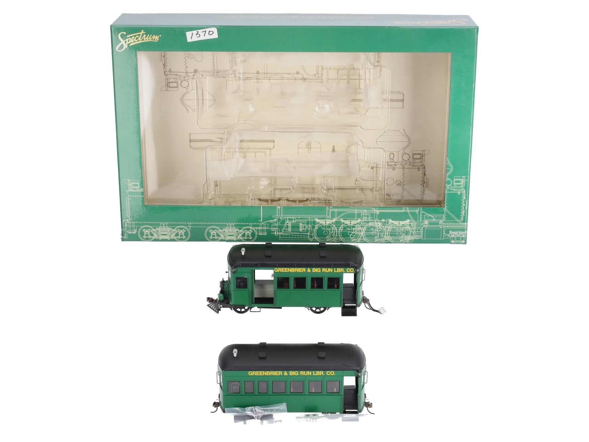 Bachmann 28457 On30 Greenbrier & Big Run Lumber Co. Railbus & Trailer w/DCC