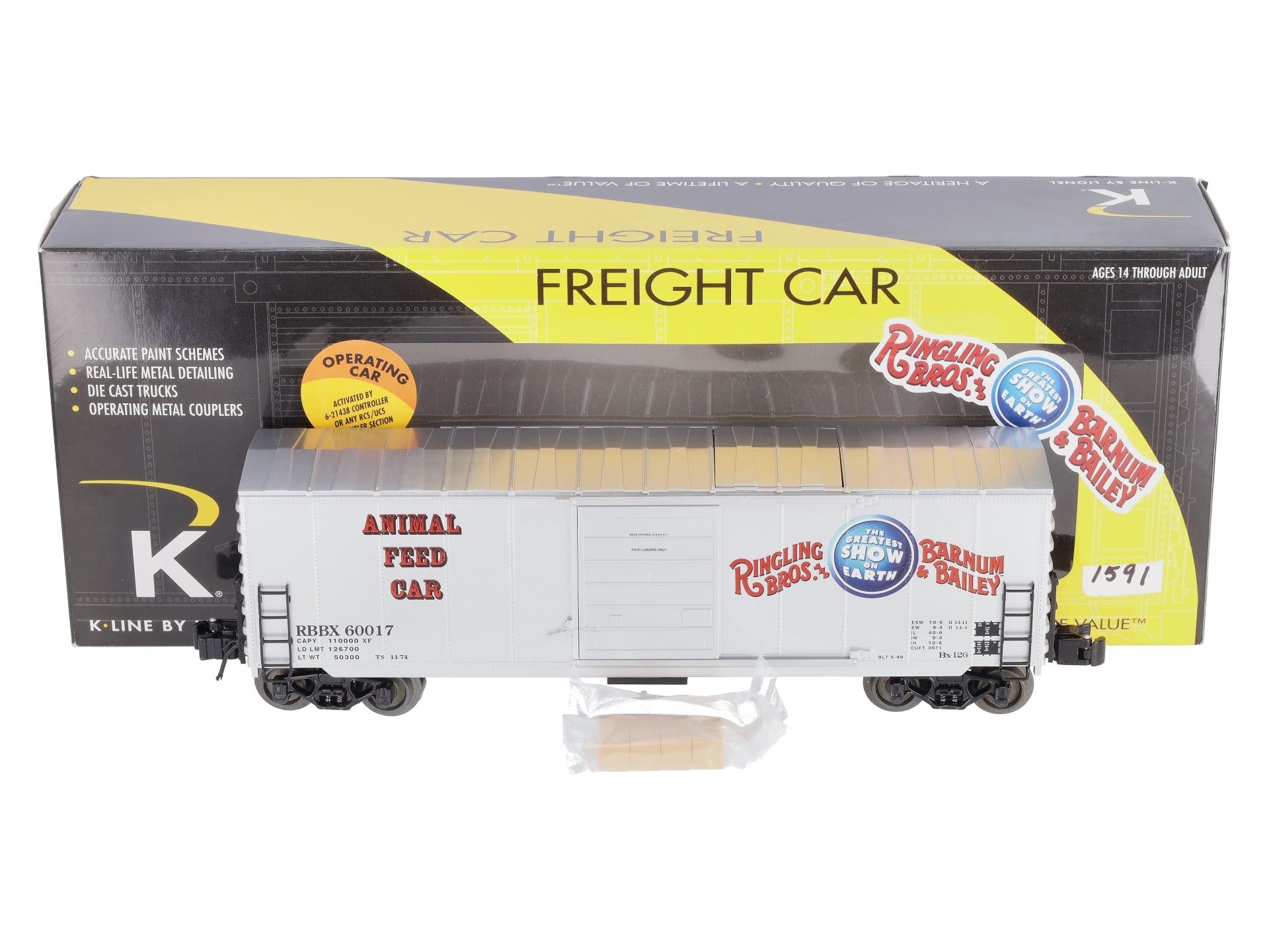Lionel K-Line 6-22642 Ringling Bros and Barnum & Bailey Circus Large Animal