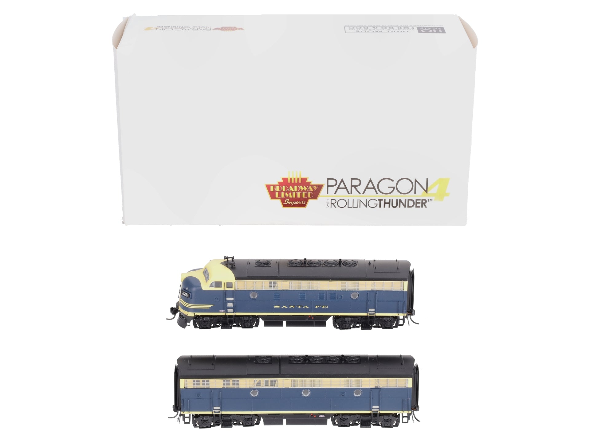 Broadway Limited 6674 HO ATSF EMD F7 A/B Diesel Locomotive Sound/DCC #226L/226A