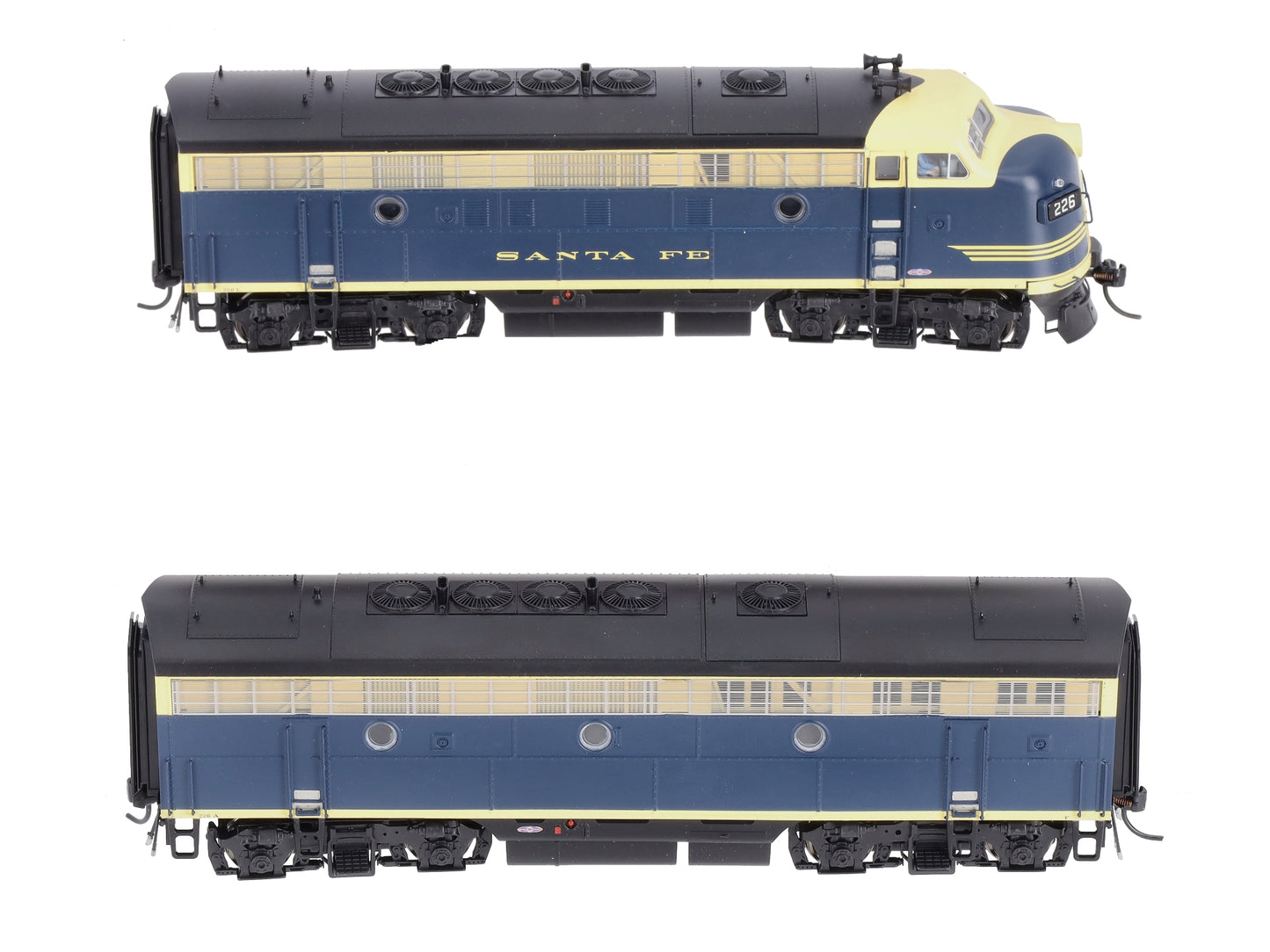 Broadway Limited 6674 HO ATSF EMD F7 A/B Diesel Locomotive Sound/DCC #226L/226A