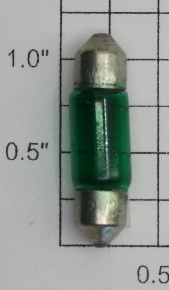Acme 3021G 12V 3W 8 X 29mm T-2 1/4 Festoon Green Light Bulb
