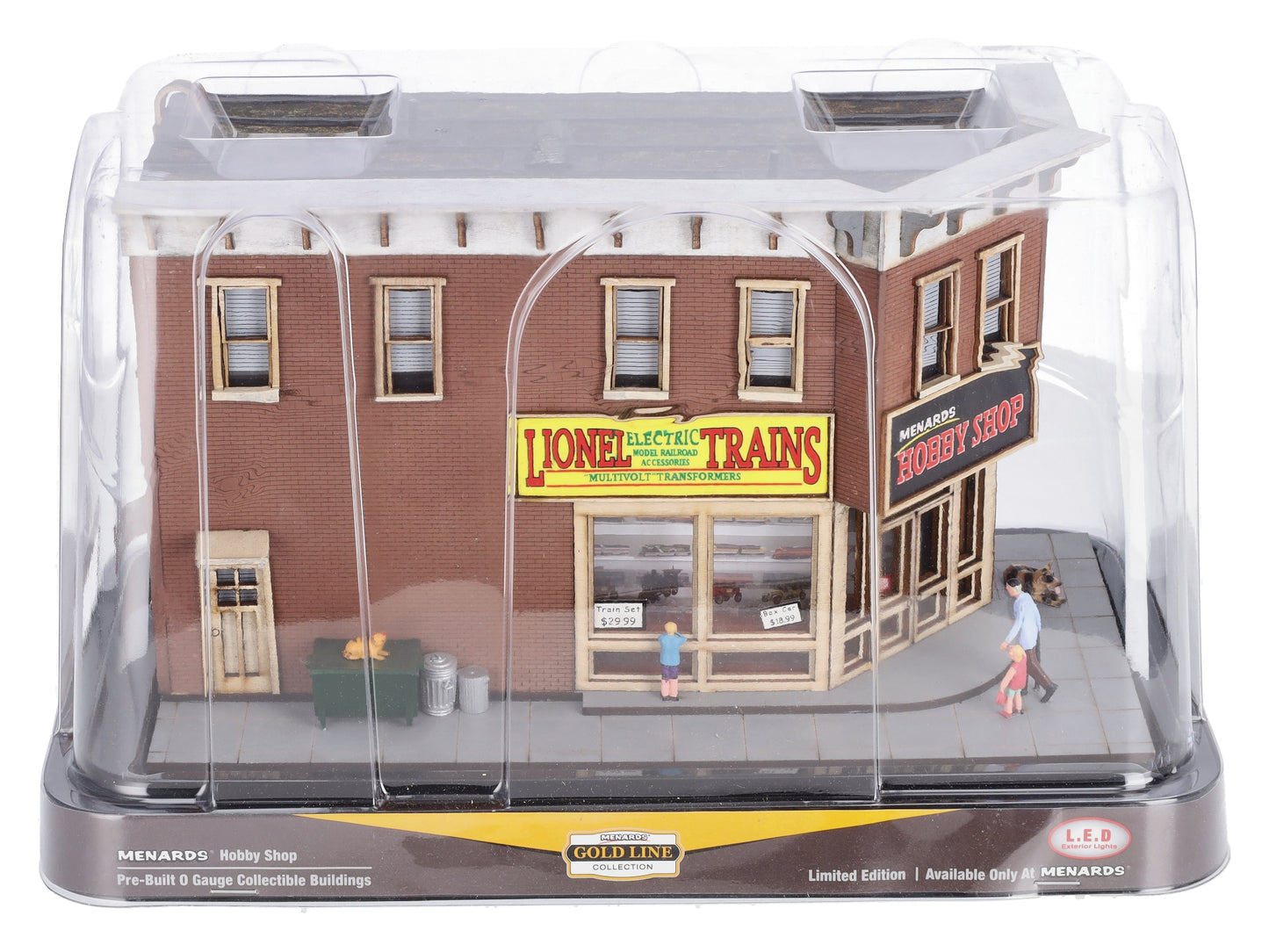 Menards 279-5001 HO Gold Line Hobby Shop W/LED Lights Limited Edition