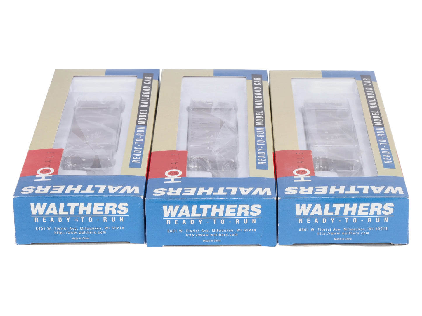 Walthers 932-342301 HO ATSF Wood War Hoppers: 180700, 180530, 180630 [3]