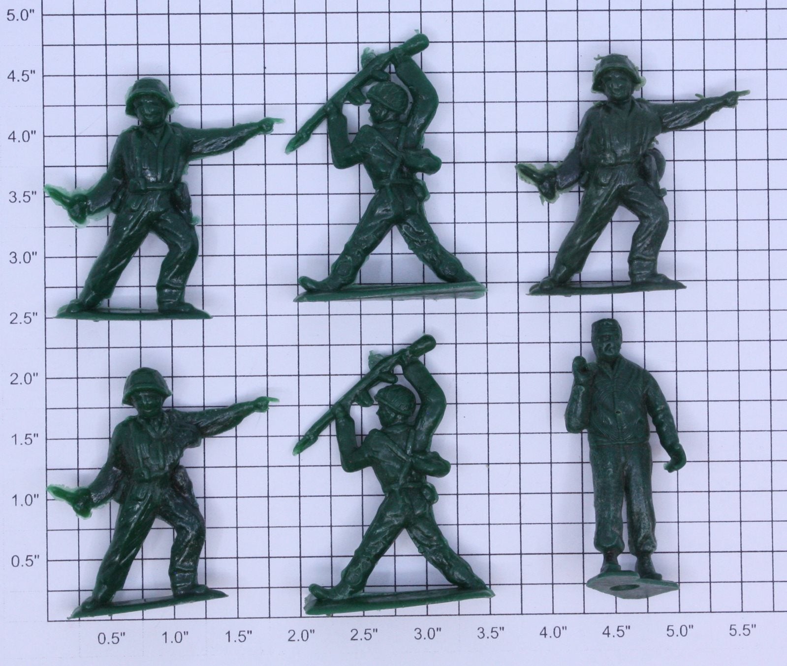 Acme 20-1054 Army Man Figure Assortment (Bag of 6)