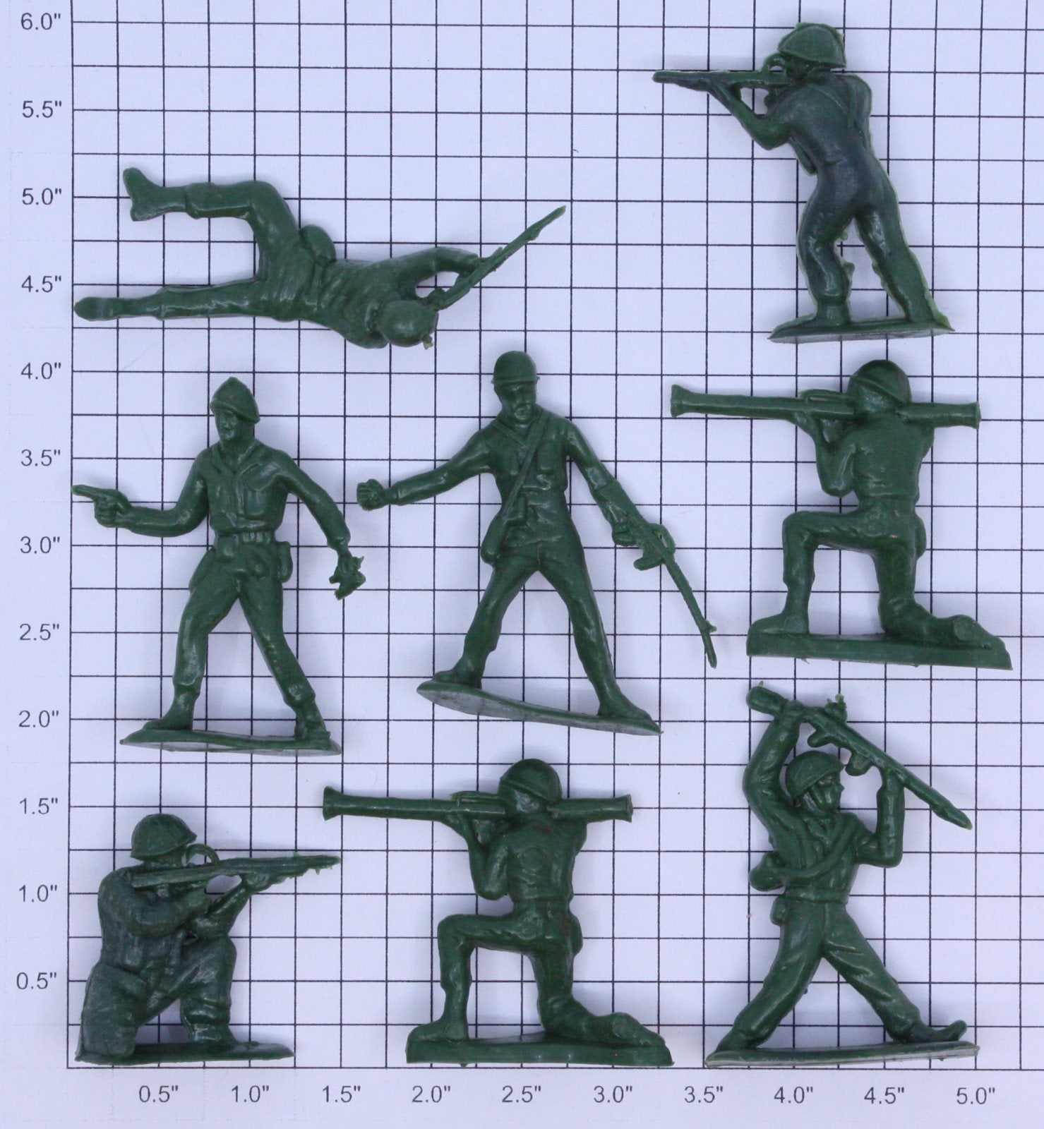 Acme 20-1100 Soldier Figure Assortment (Bag of 8)
