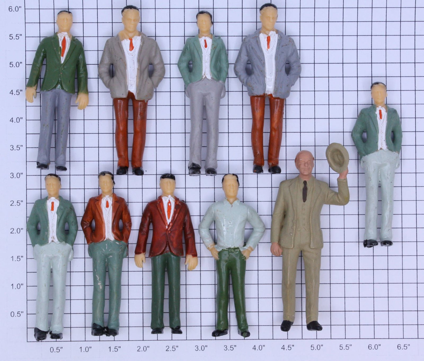 Acme 20-1245 Men Themed Figure Assortment (Bag of 10)