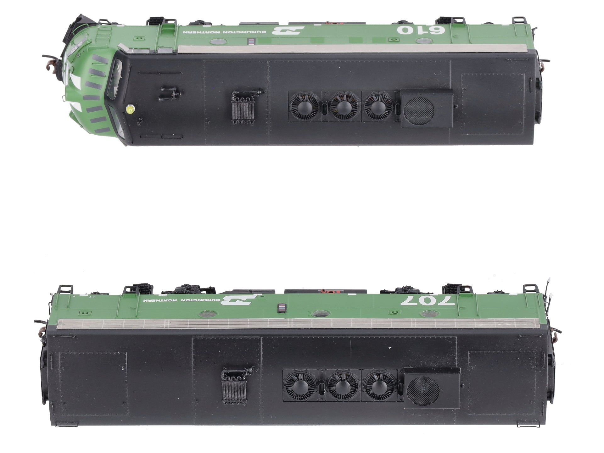 Athearn G22508 HO Burlington Northern F7 A/B #610/707 – Trainz