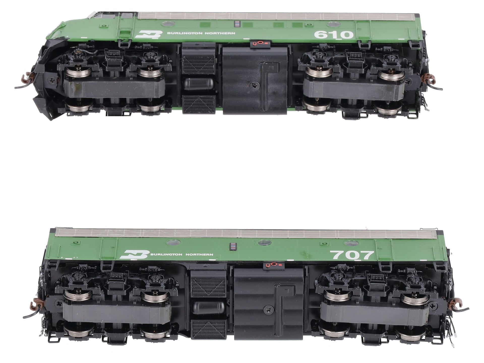 Athearn G22508 HO Burlington Northern F7 A/B #610/707 – Trainz