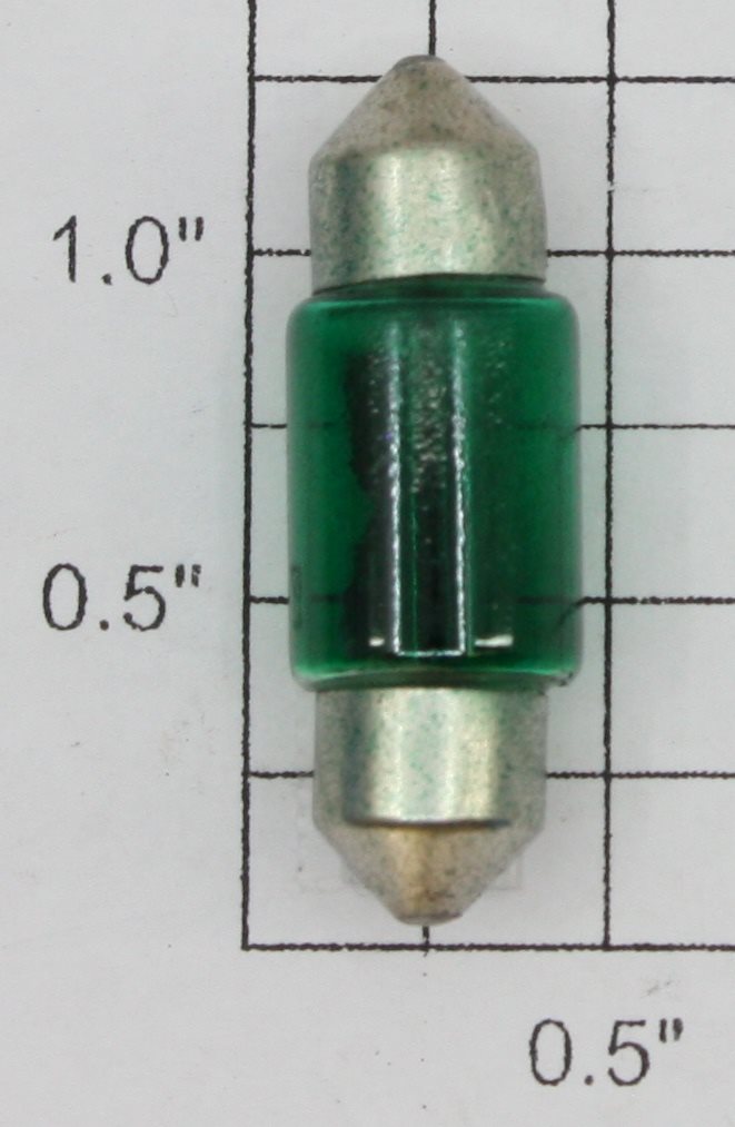 Acme 3175G 12V 10W 10 x 31mm Green T3 Festoon Light Bulb