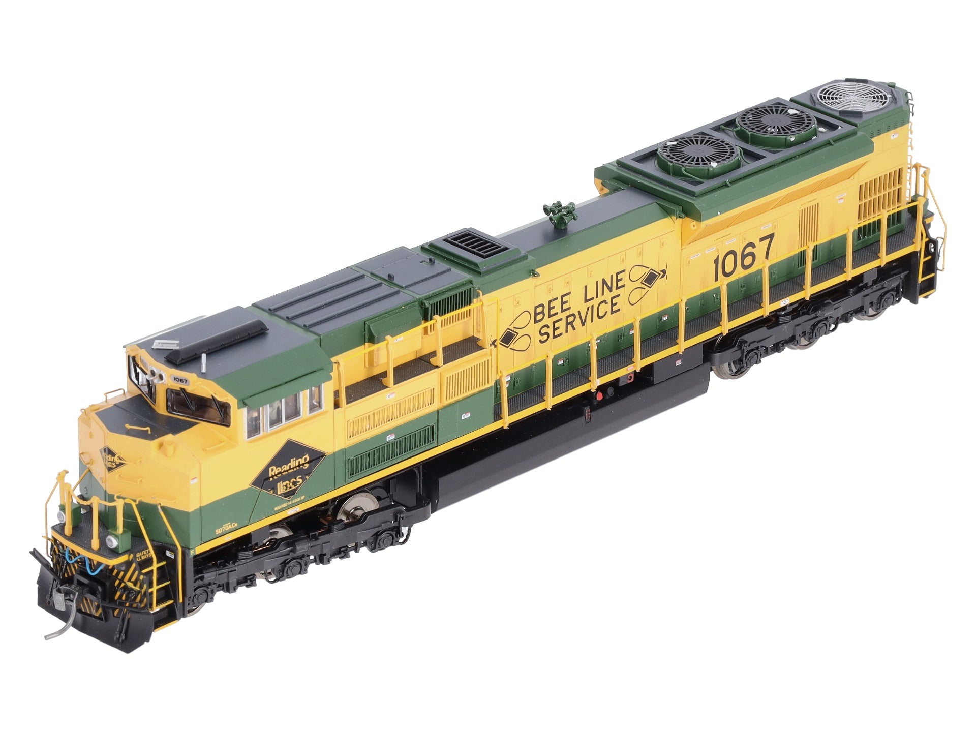 MTH 80-2244-1 HO Reading SD7-0ACe Diesel Locomotive w/ DCC/PS3 #1067