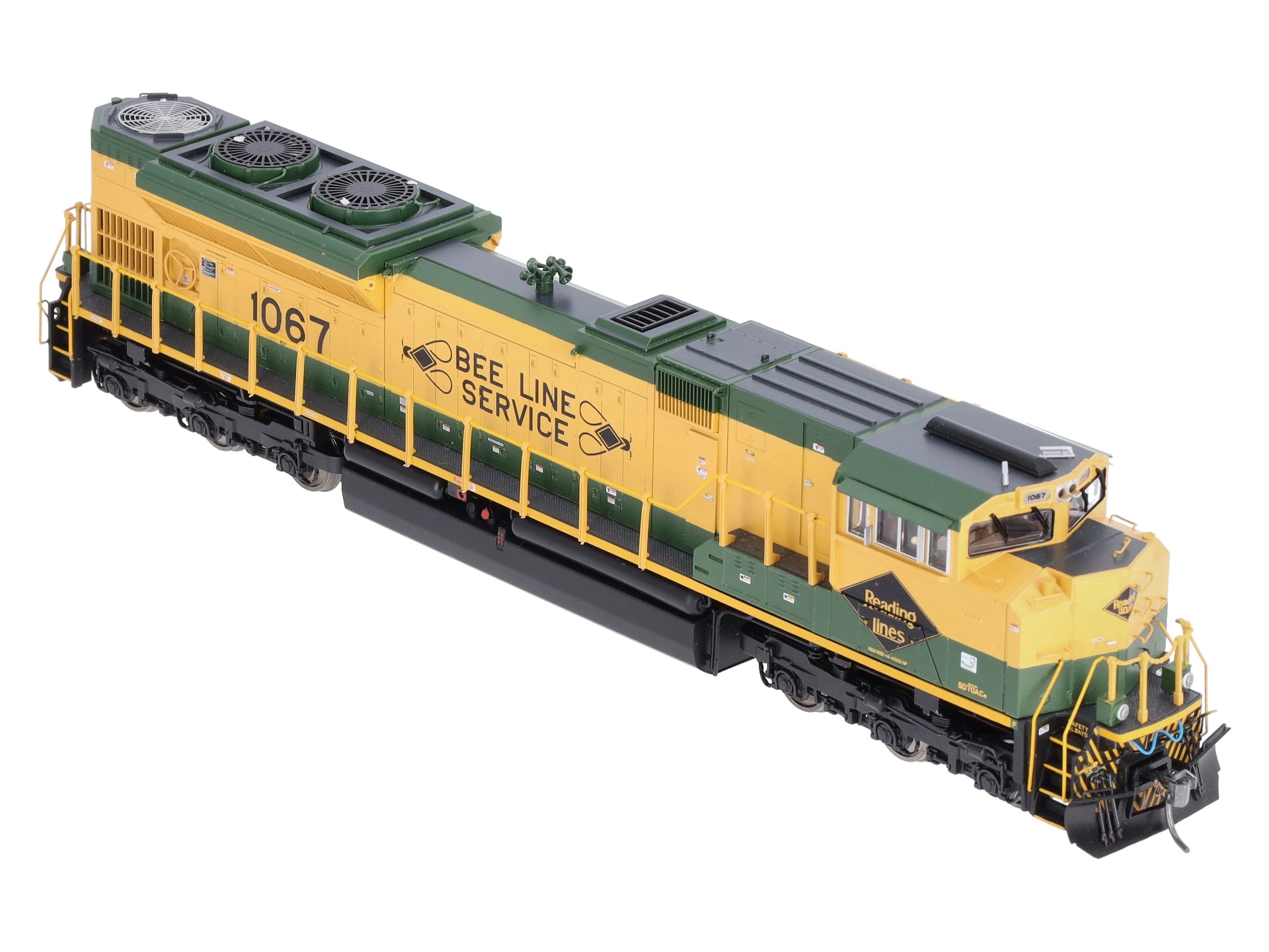 MTH 80-2244-1 HO Reading SD7-0ACe Diesel Locomotive w/ DCC/PS3 #1067