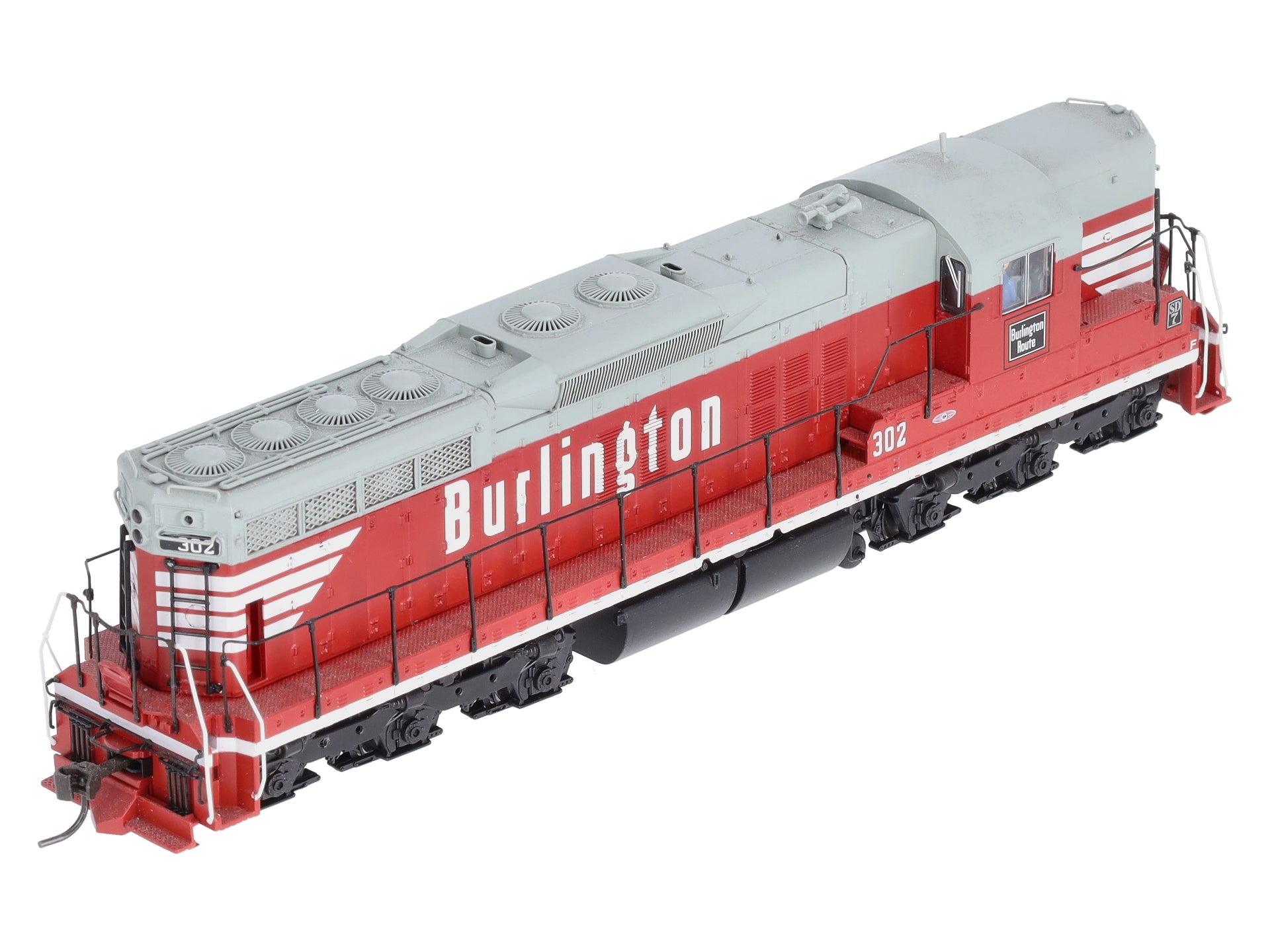 Broadway Limited 2390 HO Chicago, Burlington & Quincy EMD SD7 Loco #302 w/DCC