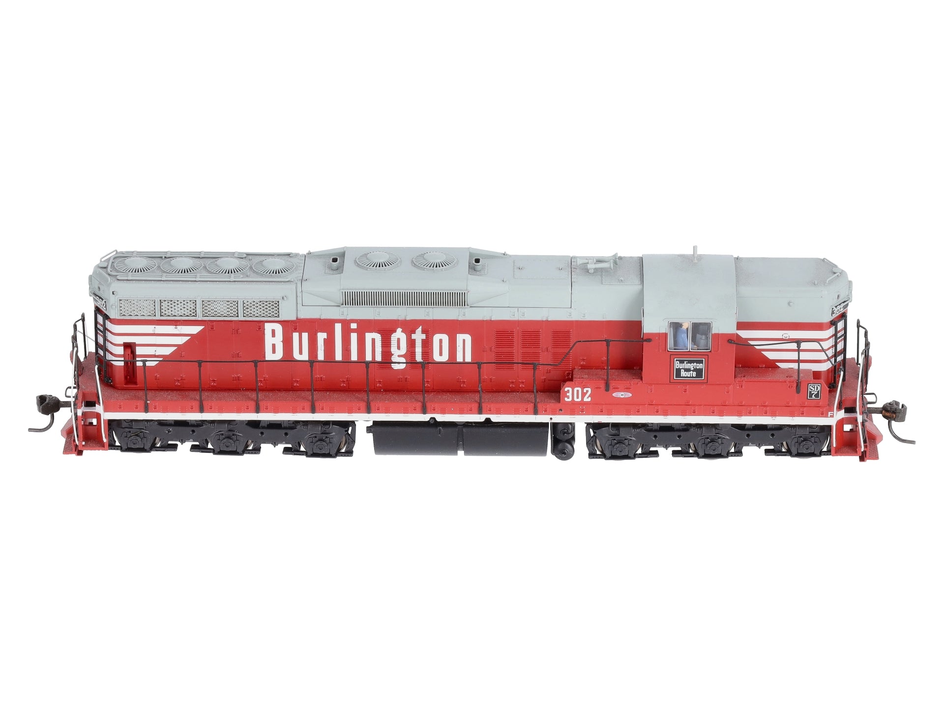 Broadway Limited 2390 HO Chicago, Burlington & Quincy EMD SD7 Loco #302 w/DCC