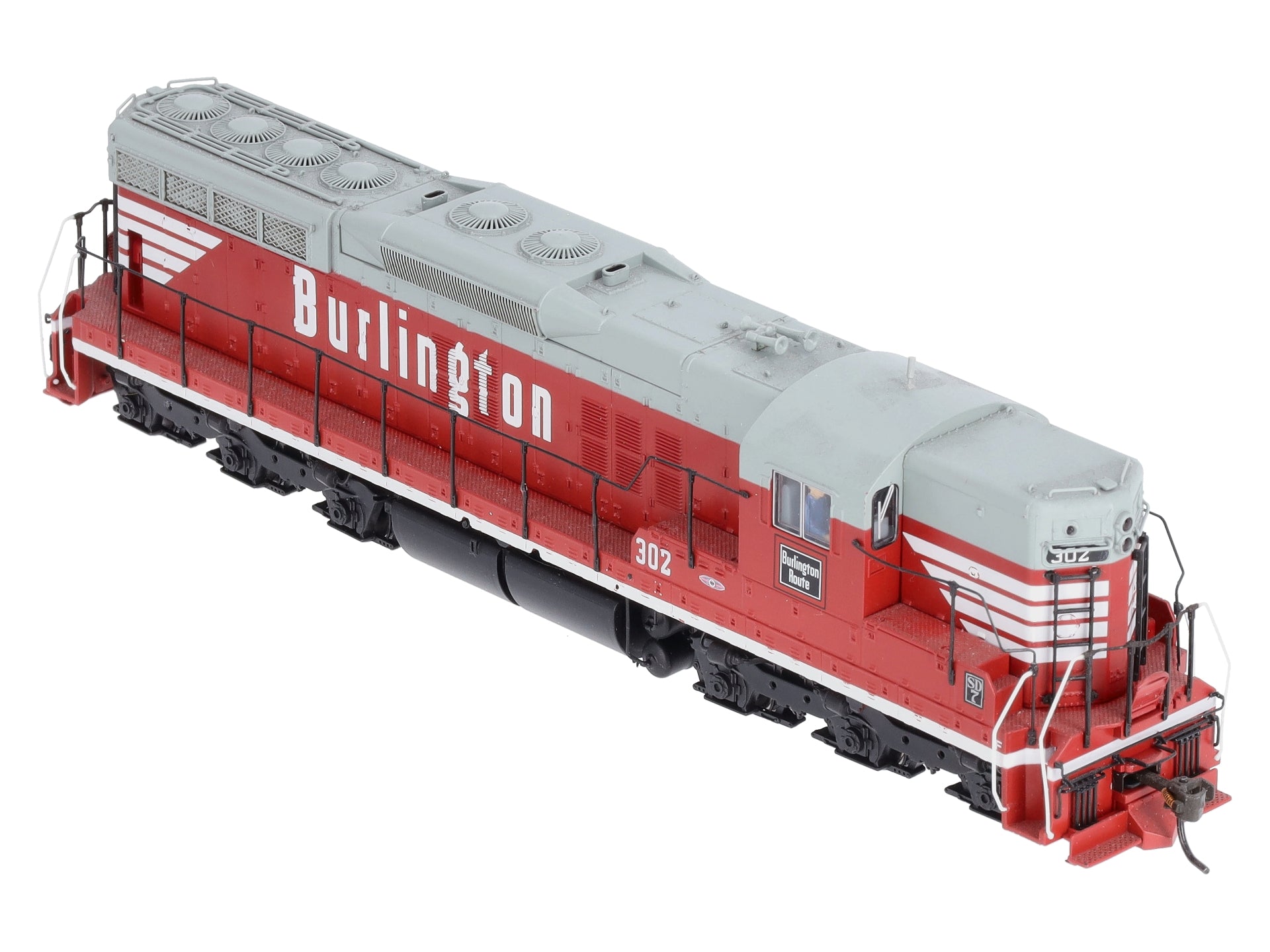 Broadway Limited 2390 HO Chicago, Burlington & Quincy EMD SD7 Loco #302 w/DCC