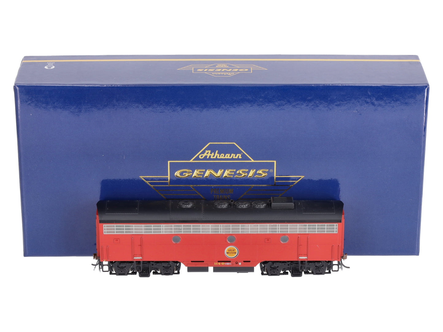 Athearn G22596 HO Chicago Great Western/Freight F7B Diesel Locomotive #114d/Red