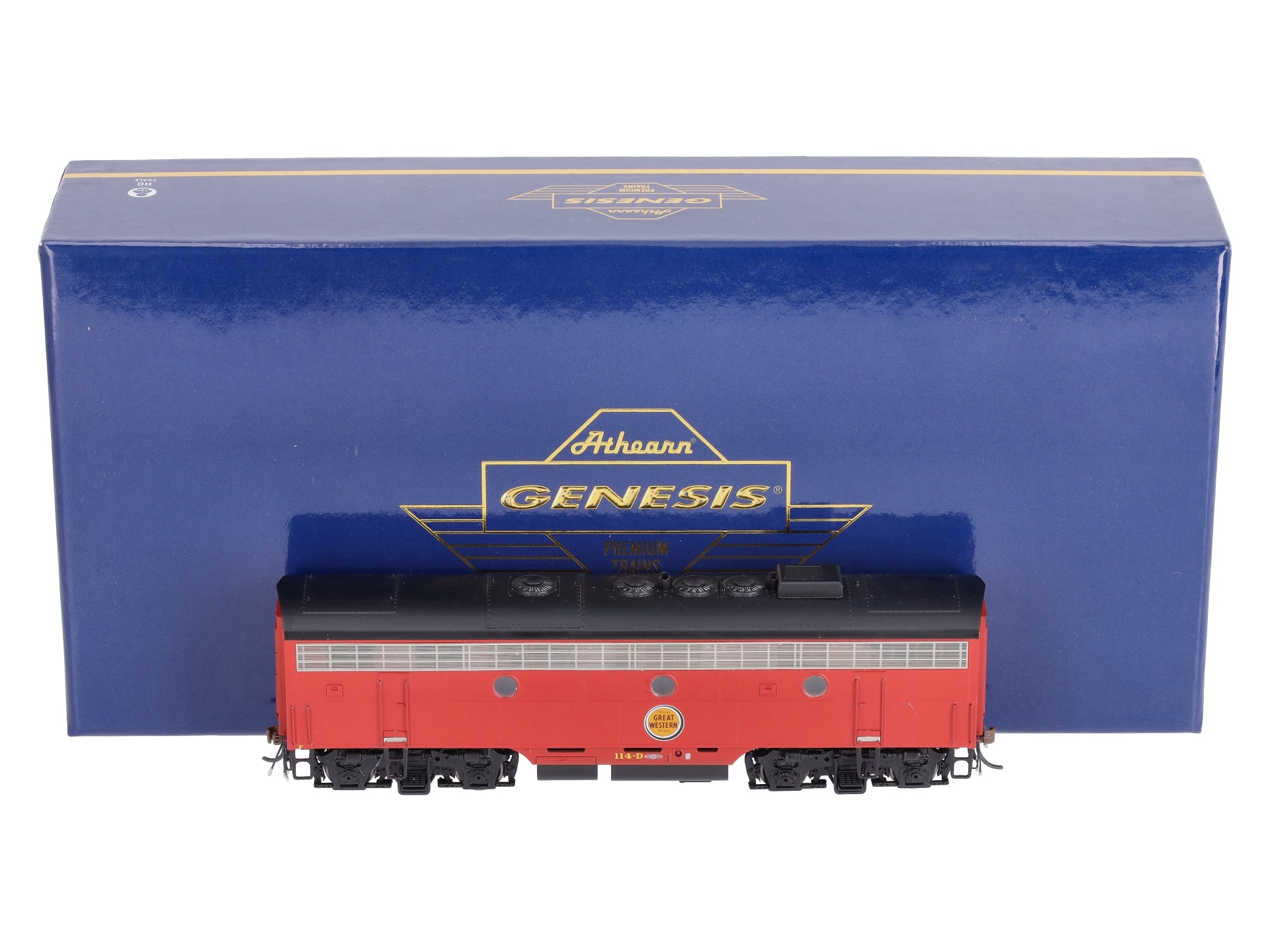 Athearn G22596 HO Chicago Great Western/Freight F7B Diesel Locomotive #114d/Red