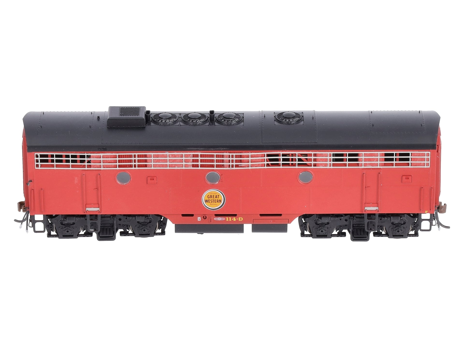 Athearn G22596 HO Chicago Great Western/Freight F7B Diesel Locomotive #114d/Red