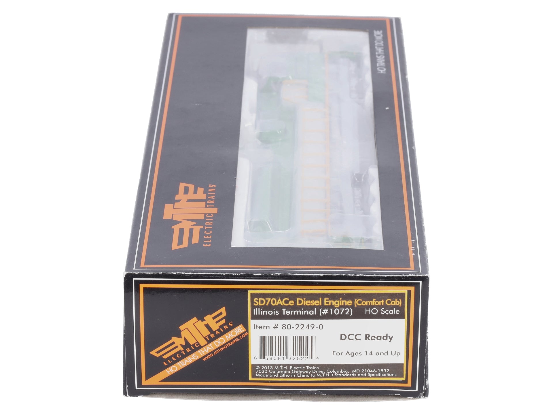 MTH 80-2249-0 HO Illinois Terminal SD70ACe Diesel Locomotive #1072