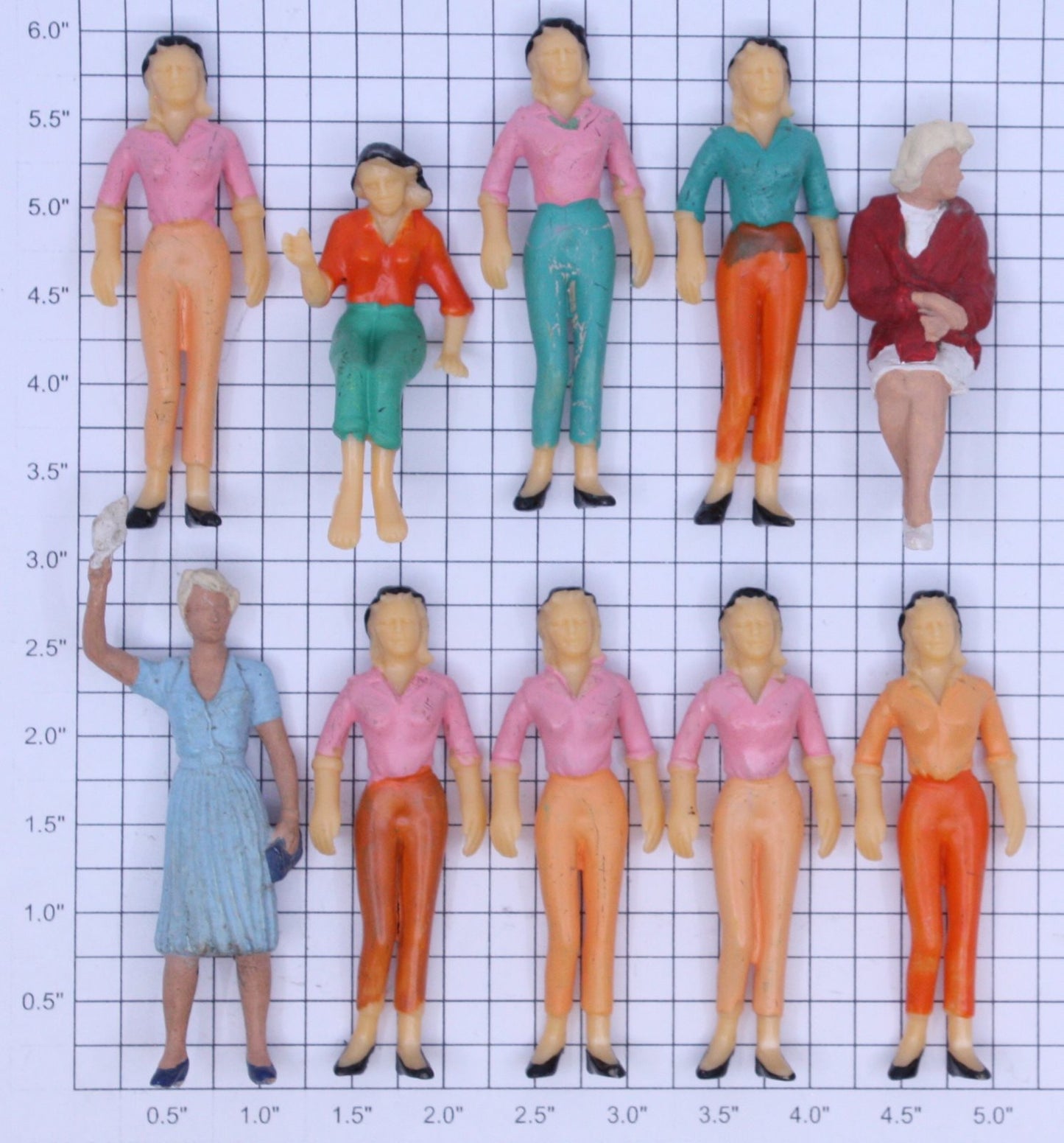 Acme 22-205 Women Figure Assortment (Bag of 10)