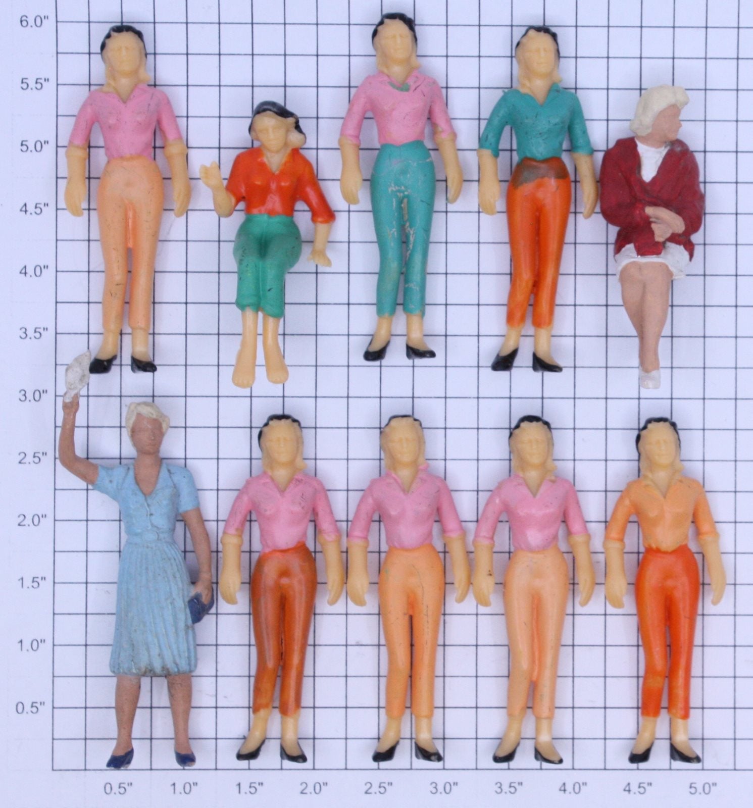 Acme 22-205 Women Figure Assortment (Bag of 10)