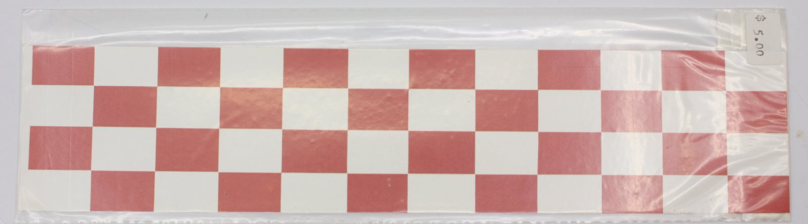 Airex 256-4 Red and White Racing Sticker Decal with Adhesive (Set of 2)