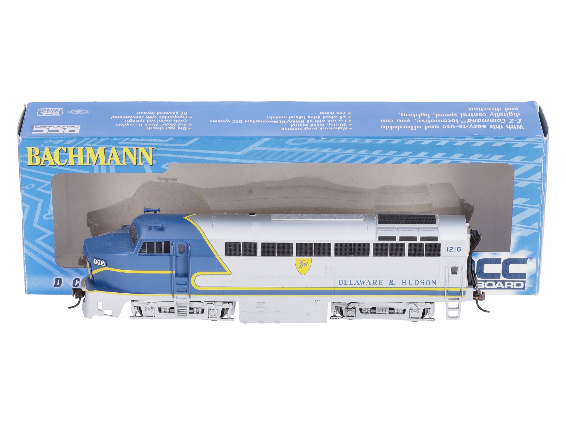 Bachmann 61806 HO D&H Baldwin RF16A Sharknose Diesel Locomotive #1216 w/DCC