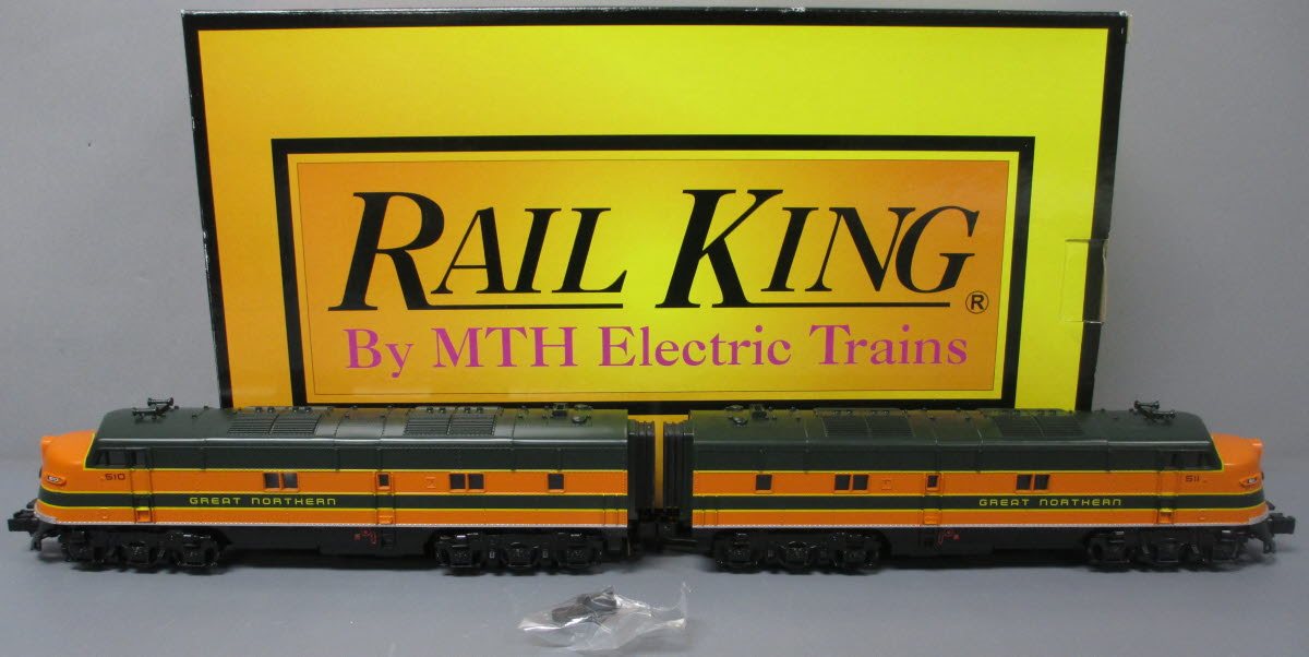 MTH 30-2969-1 Great Northern E-3 AA Diesel Engine Set w/PS 2.0 #510/511