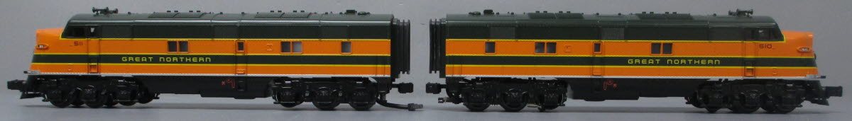 MTH 30-2969-1 Great Northern E-3 AA Diesel Engine Set w/PS 2.0 #510/511