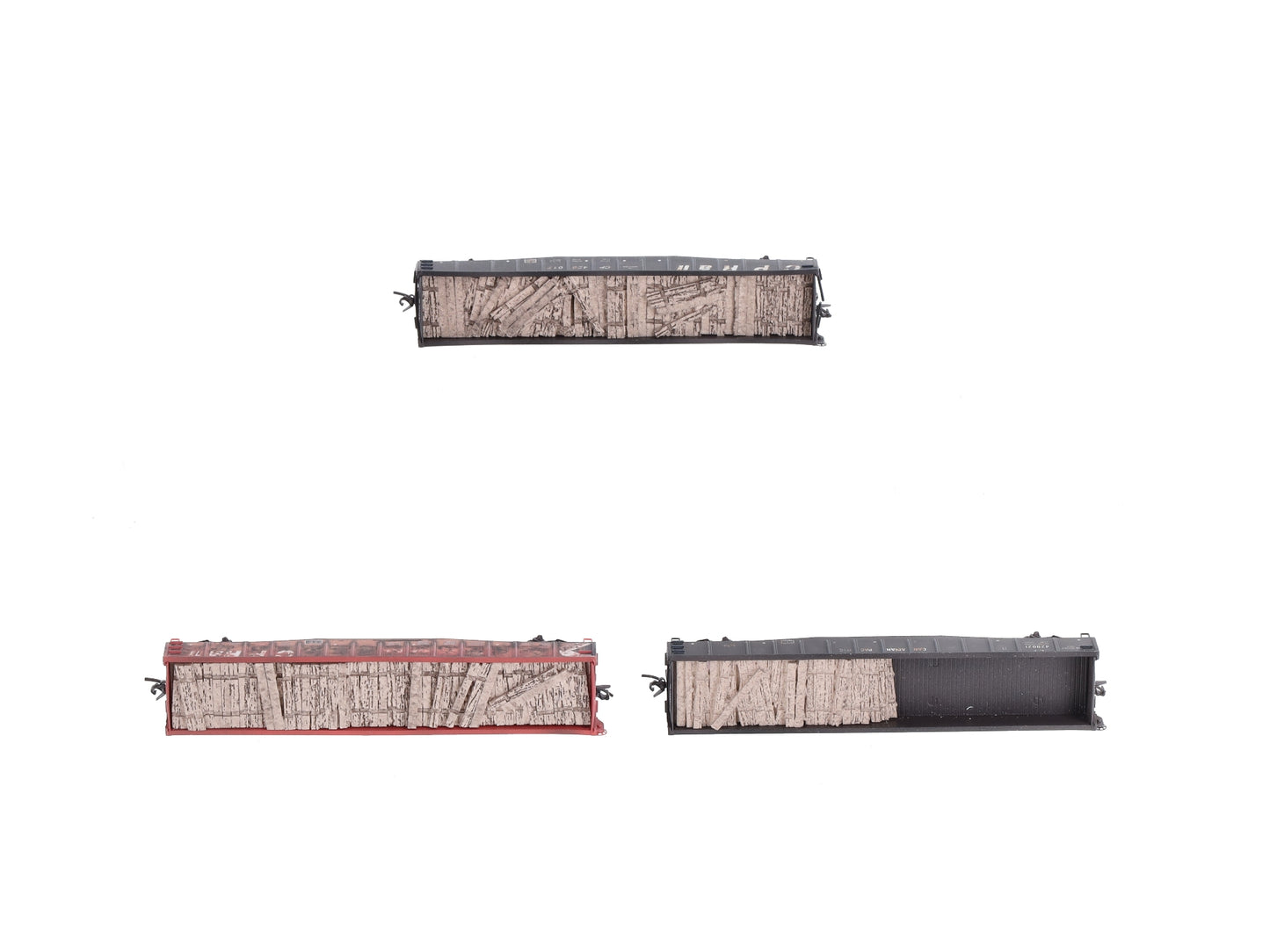 Micro-Trains 99302090 N Canadian Pacific Weathered Tie Loader (Set of 3)