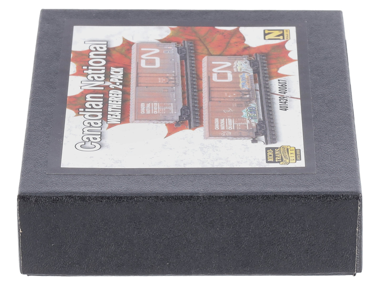 Micro-Trains 98305017 N Canadian National Weathered 50' Boxcar (Set of 2)
