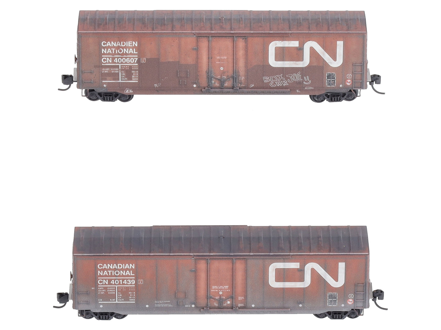 Micro-Trains 98305017 N Canadian National Weathered 50' Boxcar (Set of 2)