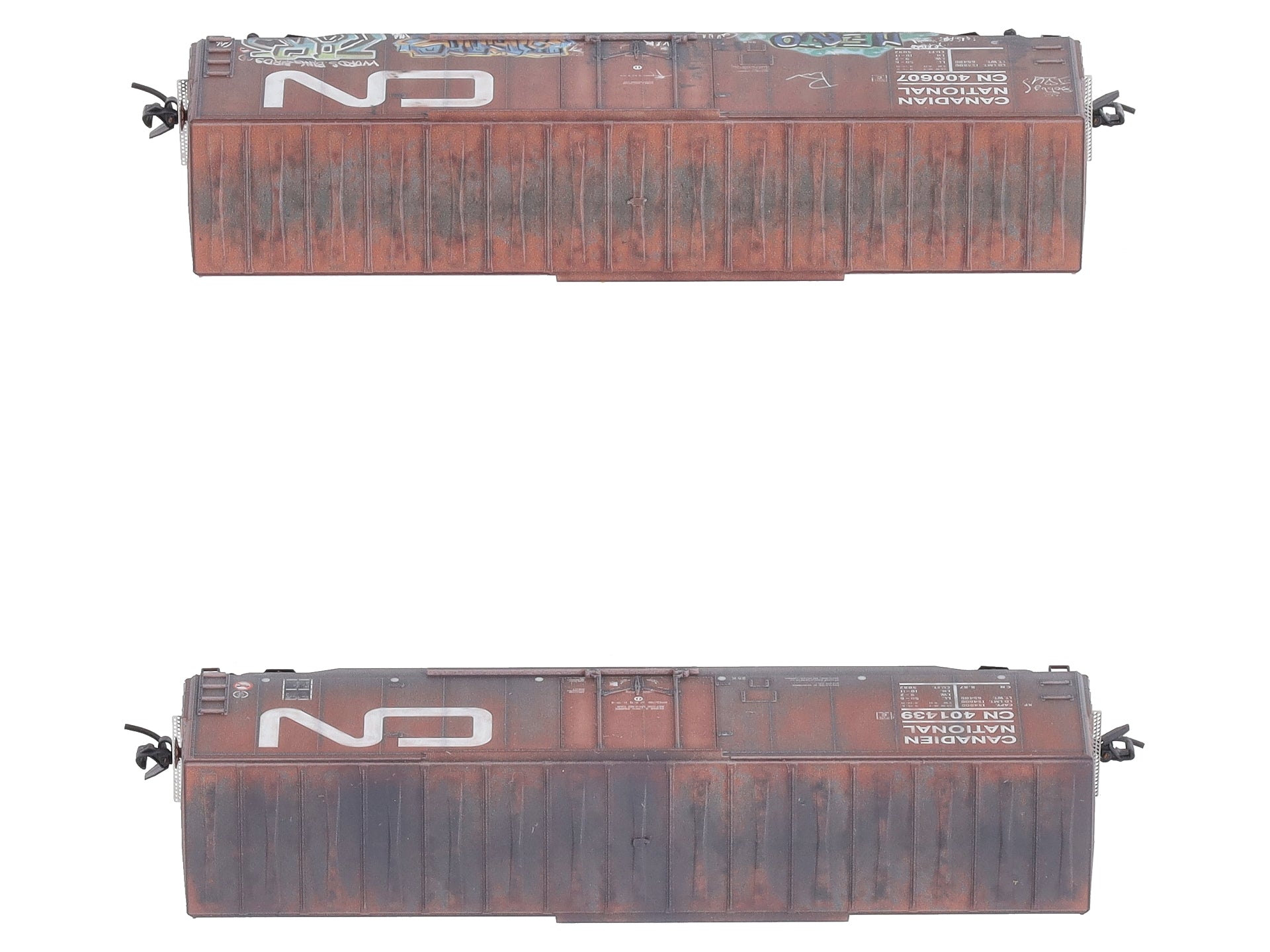 Micro-Trains 98305017 N Canadian National Weathered 50' Boxcar (Set of 2)