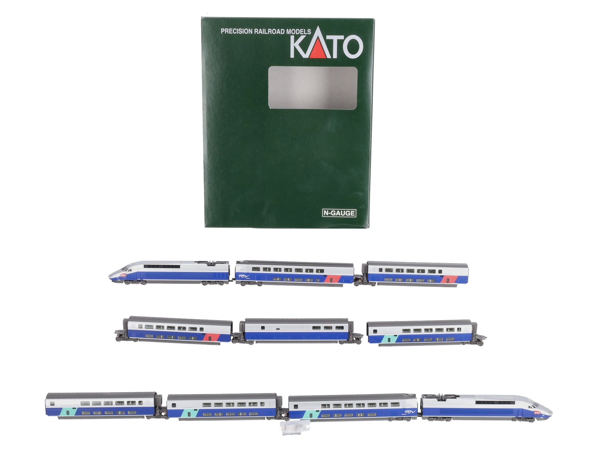 Kato 10-1529 N TGV Reseau Duplex Passenger Cars 10 Car Set