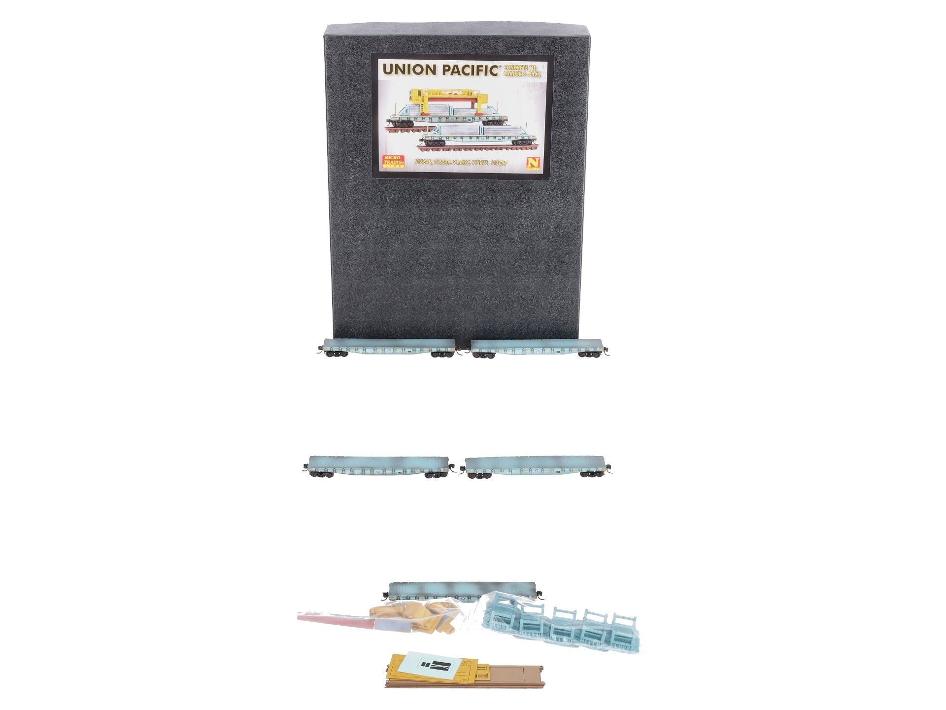 Micro-Trains 99302170 N Union Pacific Weathered Concreate Tie Loader (Set of 5)