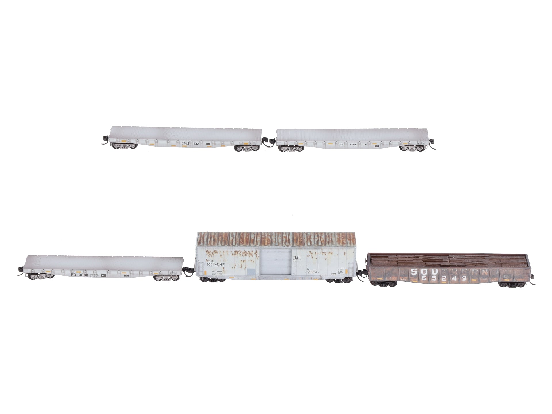 Micro-Trains 99302200 N Norfolk Southern Weathered Freight Train Set (Set of 5)