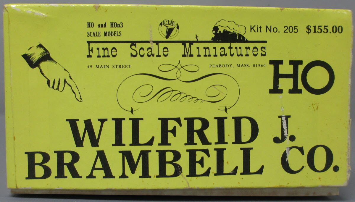 Fine Scale Miniatures 205 HO Wilfris J. Brambell Co. Laser-Cut Craftsman Kit