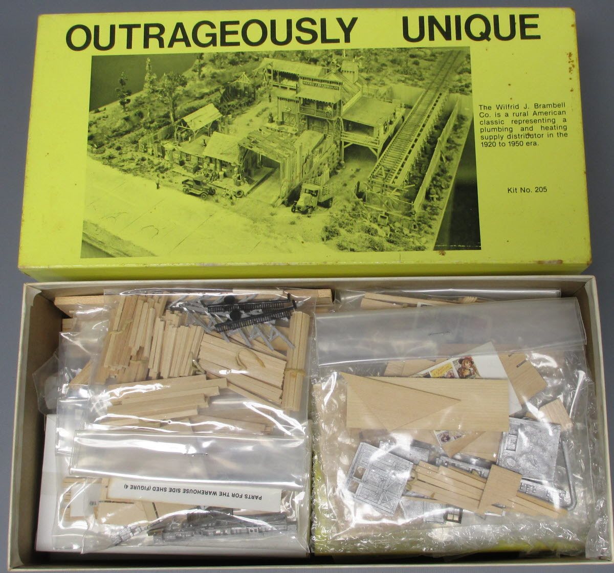 Fine Scale Miniatures 205 HO Wilfris J. Brambell Co. Laser-Cut Craftsman Kit